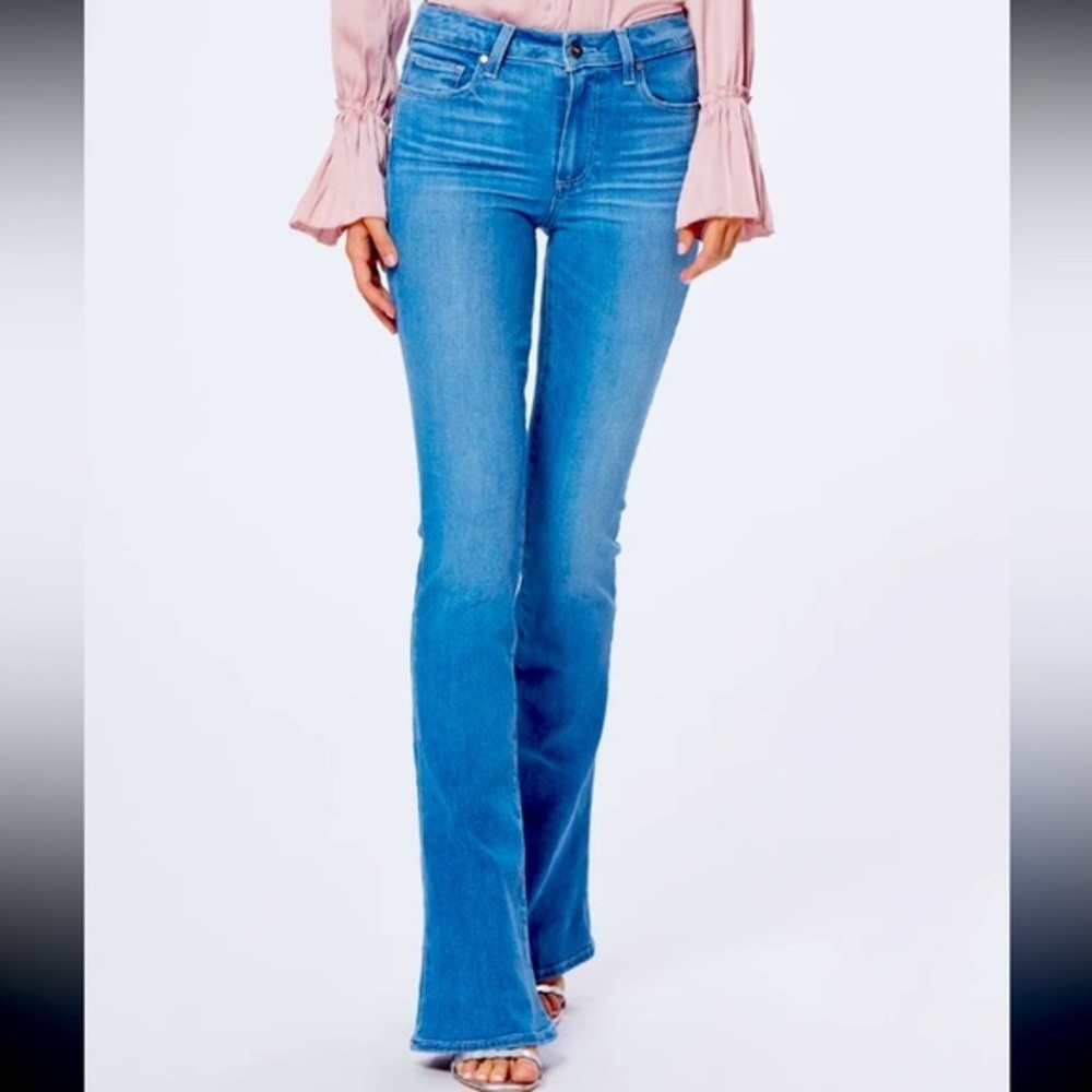 PAIGE Blue Flare & Wide Leg Jeans